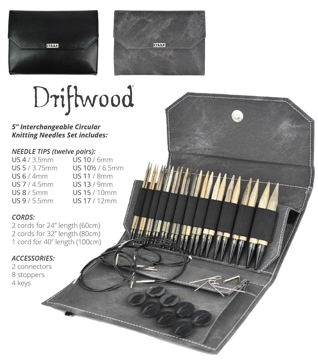 Lykke Driftwood Interchangeable Knitting Needle Set 