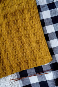 Checkerboard baby blanket kit