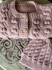 Dahlia baby Cardi and Hat pattern