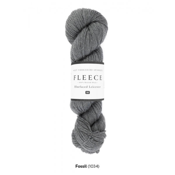 WYS Fleece Blue Faced Leicester Fossil